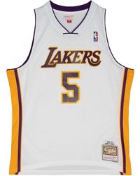 Mitchell & Ness - Camiseta Swingman Hardwood Classics Robert Horry Los Angeles Lakers "White" 2002/03 - Lyst
