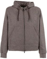 Circolo 1901 - Wool Zip-Up Hoodie - Lyst