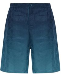 Off-White c/o Virgil Abloh - Arrow Monogram Jacquard Bowling Shorts - Lyst