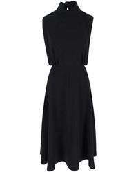 Aspesi - Tie-Neck Dress - Lyst
