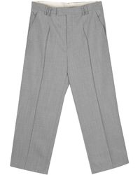 N°21 - Straight-leg Cropped Trousers - Lyst