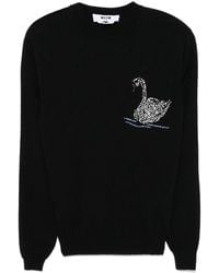MSGM - Jersey Con Motivo De Cisne - Lyst