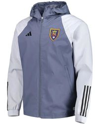 adidas - Real Salt Lake Zip-Up Lightweight Jacket - Lyst