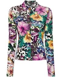 Just Cavalli - Camisa con estampado floral - Lyst