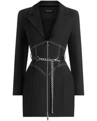 Manière De Voir - Corset Blazer Dress With Chain - Lyst