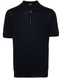 Kiton - Fijngebreid Poloshirt - Lyst