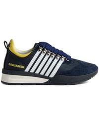 DSquared² - Striped Low-Top Sneakers - Lyst