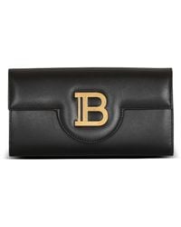 Balmain - B-buzz Leather Wallet On Chain - Lyst