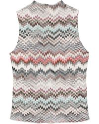 Missoni - Zigzag-Knit Tank Top - Lyst