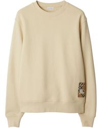 Burberry - Cotton Crewneck Sweatshirt - Lyst