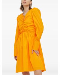 Gestuz - Robe Froncée À Manches Longues - Lyst