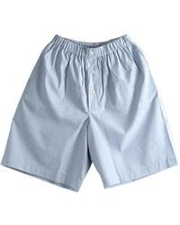 Baserange - Pantalones Cortos A Rayas - Lyst