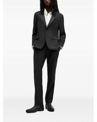AllSaints - Panel-Lapel Single-Breasted Blazer - Lyst