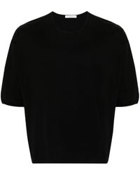 Lemaire - Gemercireerd Katoenen T-shirt - Lyst