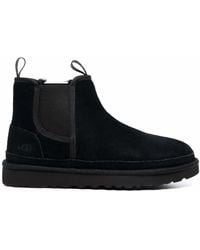 UGG - Suede Ankle Boots With Elastic Side Panels - Lyst