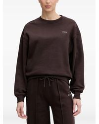 Guess - Sudadera Nat Con Logo Estampado Y Hombros Caídos - Lyst