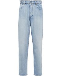 Miu Miu - High-Waisted Straight-Leg Jeans - Lyst