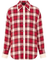 Pinko - Chemise Boutonnée À Carreaux Clivia - Lyst