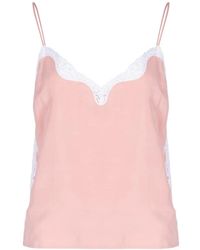 Posse - Tabitha Lace-Trim Top - Lyst
