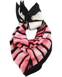 Roberto Cavalli - Schal Aus Seide Mit Grafischem Print - Lyst