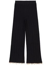 Maje - Jewelled Knit Trousers - Lyst