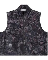 South2 West8 - Camouflage-Weste mit Reißverschluss - Lyst