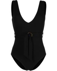 Duskii - Ribbed V-Neck Swimsuit - Lyst
