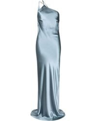 Michelle Mason - ワンショルダー シルクイブニングドレス - Lyst
