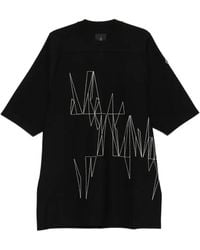 Moncler - Rick Owens Embroidered Crewneck T-Shirt - Lyst