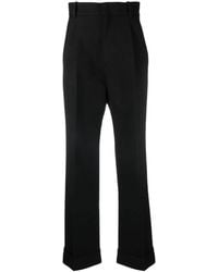 Gucci - High-Waisted Wool Trousers - Lyst