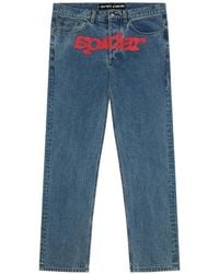Sp5der - V3 Logo-Patch Jeans - Lyst
