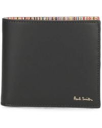 Paul Smith - Leather Signature Strip Interior Billfold Wallet - Lyst