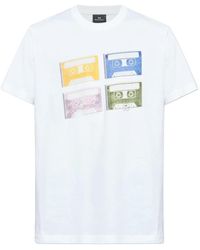 Paul Smith - Cassette-Tape-Print T-Shirt - Lyst