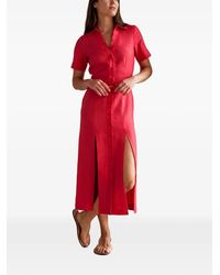 Hevron - Robe Mi-Longue Axel À Taille Ceinturée - Lyst
