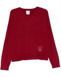 Liu Jo - Embellished-heart Sweater - Lyst