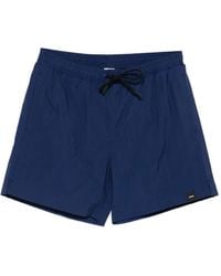 Aspesi - Drawstring-Waist Swim Shorts - Lyst