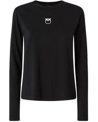 Pinko - Love Birds Logo Long-Sleeved T-Shirt - Lyst