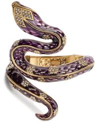 Roberto Cavalli - Bracelet Serpent Serti De Cristaux - Lyst