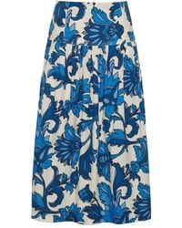 Cara Cara - Falda midi Diya con motivo floral - Lyst