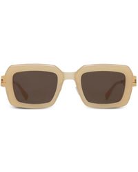 Mykita - Lunettes De Soleil À Monture Rectangulaire Una - Lyst
