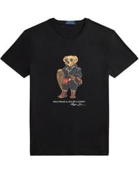 Polo Ralph Lauren - Graphic Bear Print T-Shirt - Lyst
