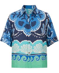 Banana Moon - Overhemd Met Schelpen-Print En Korte Mouwen - Lyst