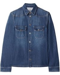 Off-White c/o Virgil Abloh - Denim Shirt Front Pockets - Lyst