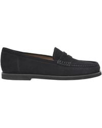 Gianvito Rossi - Vernon Suede Loafers - Lyst