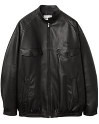 Miu Miu - Nappa-Leather Jacket - Lyst