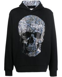 Philipp Plein - Sudadera con capucha y aplique de strass - Lyst