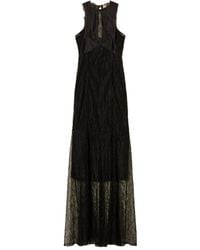 Twinset - Maxi-Jurk Met Halternek En Kant - Lyst