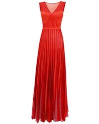 Gemy Maalouf - Heart-Shaped Pleated Midi Dress - Lyst