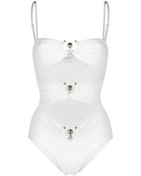 Christopher Esber - Square Neck Cut-out Swimsuit - Lyst