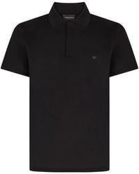 Emporio Armani - Logo Cotton Polo Shirt - Lyst